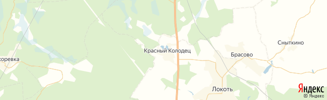 Картинка взята с Яндекс.Карты. Расположение Красного Колодца 