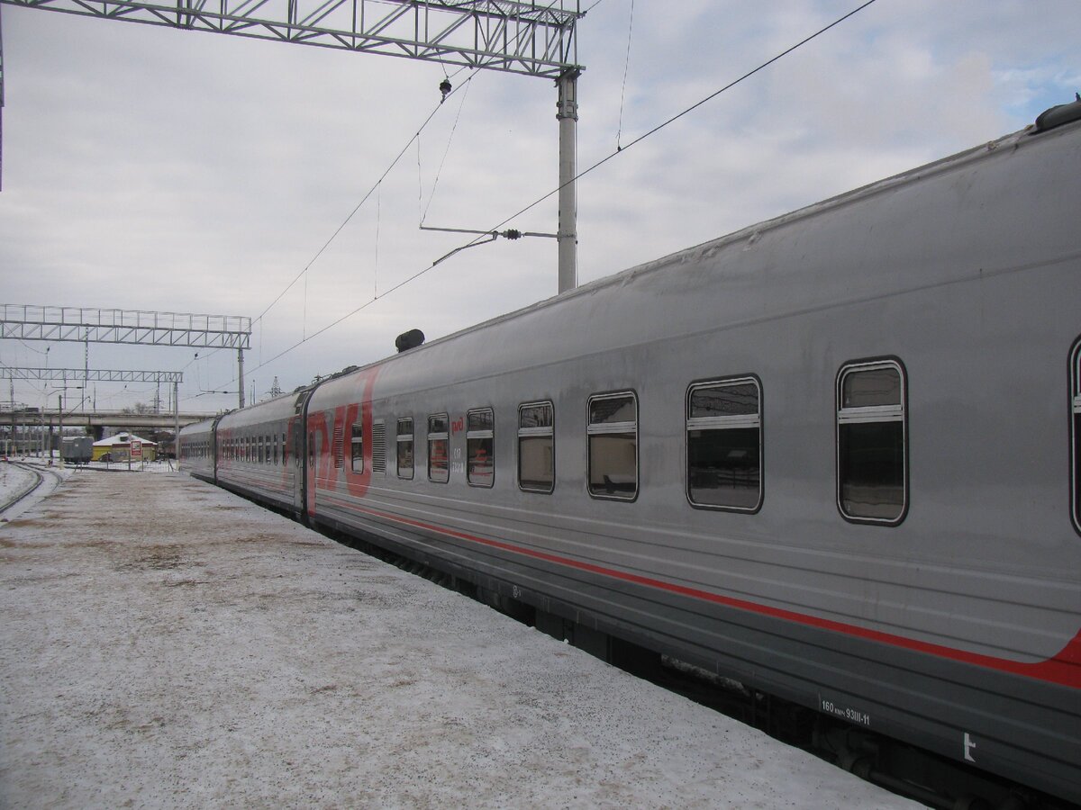 Состав "Передвижного выставочно-лекционного комплекса РЖД", Тула-1, 05.02.2012 года