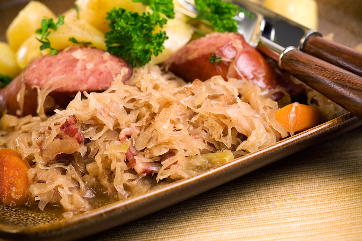 Hearty German Sausage and Sauerkraut Casserole to Warm a Winter Night Recipe Sau