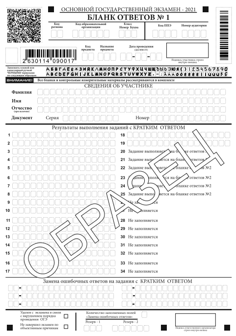 Одной из проблем ОГЭ и ЕГЭ является бланк ответов №1 , ответы в котором считывает компьютер и решения в котором не апеллируются.