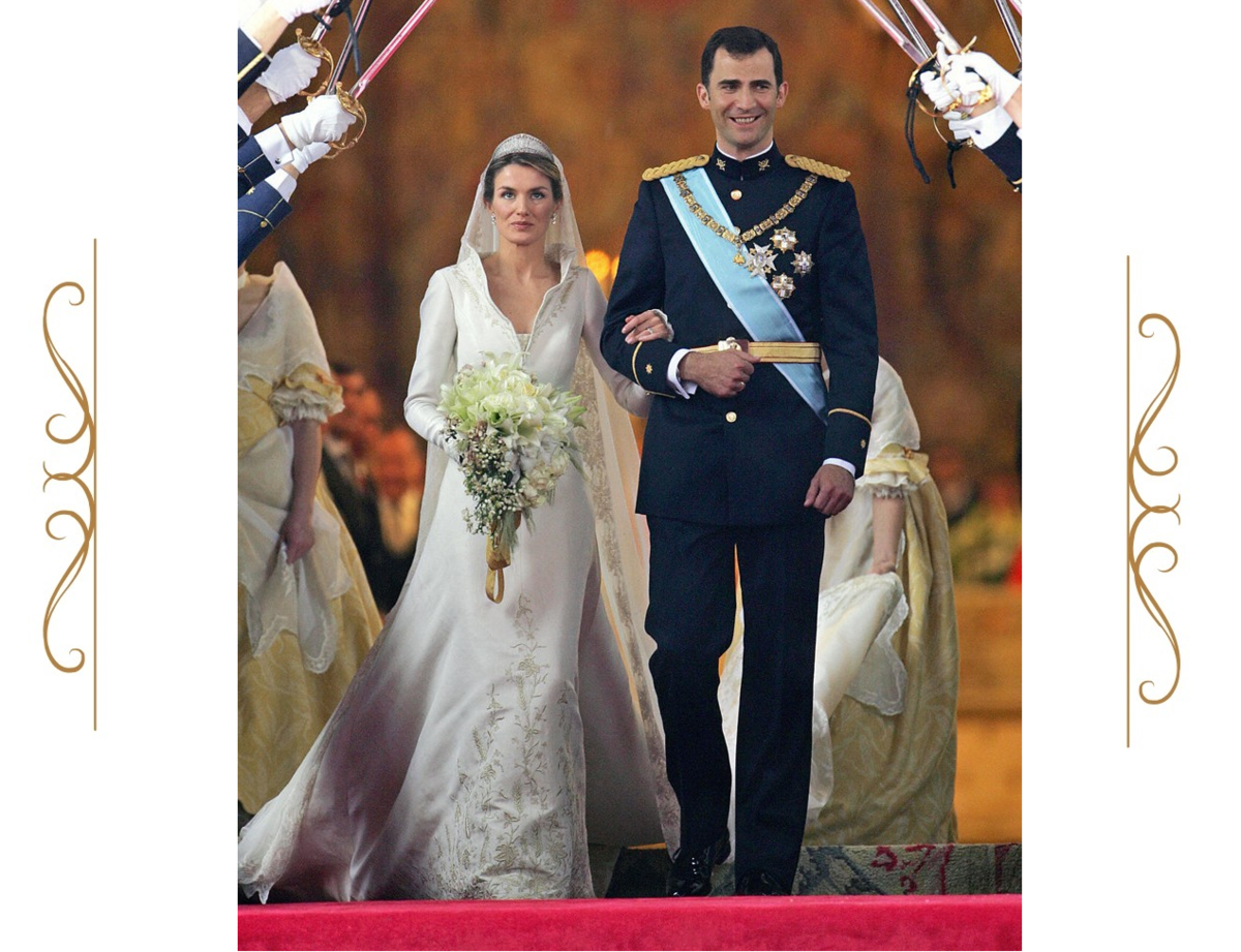 Свадьба Филиппа Астурийского и Летисии Ортис Рокасолано, 22 мая 2004. (с) Getty Images
