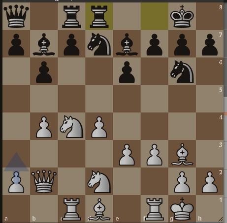 Позиция после 11-го хода черных.