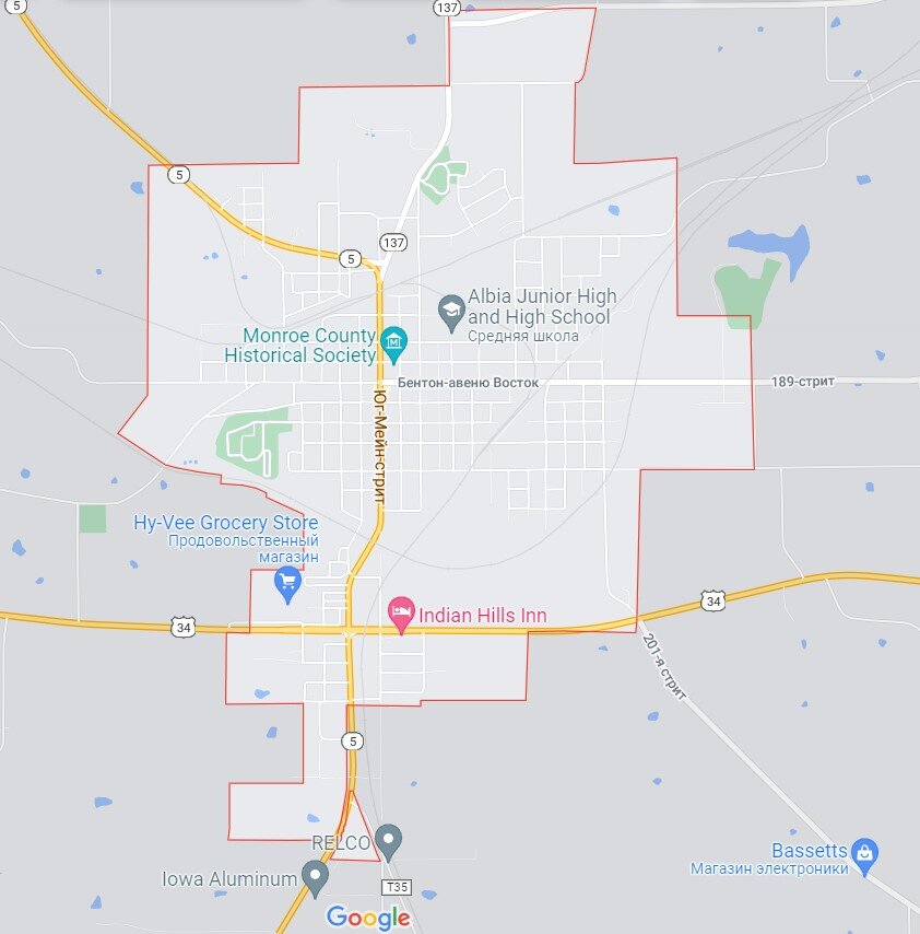 Фото с Google maps. Я жила в западной части города.