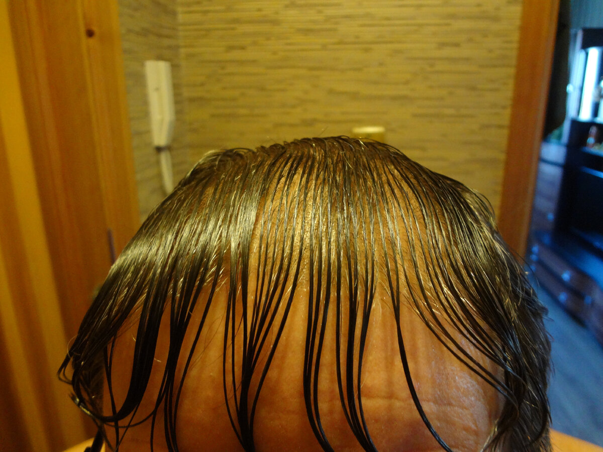 После ополаскивания настоем шиповника. Фото автора.