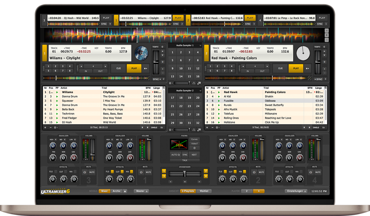 Программа для диджеинга. ULTRAMIXER 6.2.15.