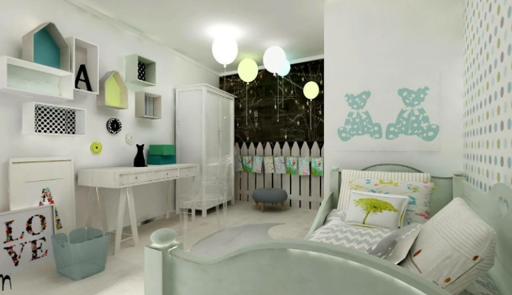 как сделать правильное освещение в детской