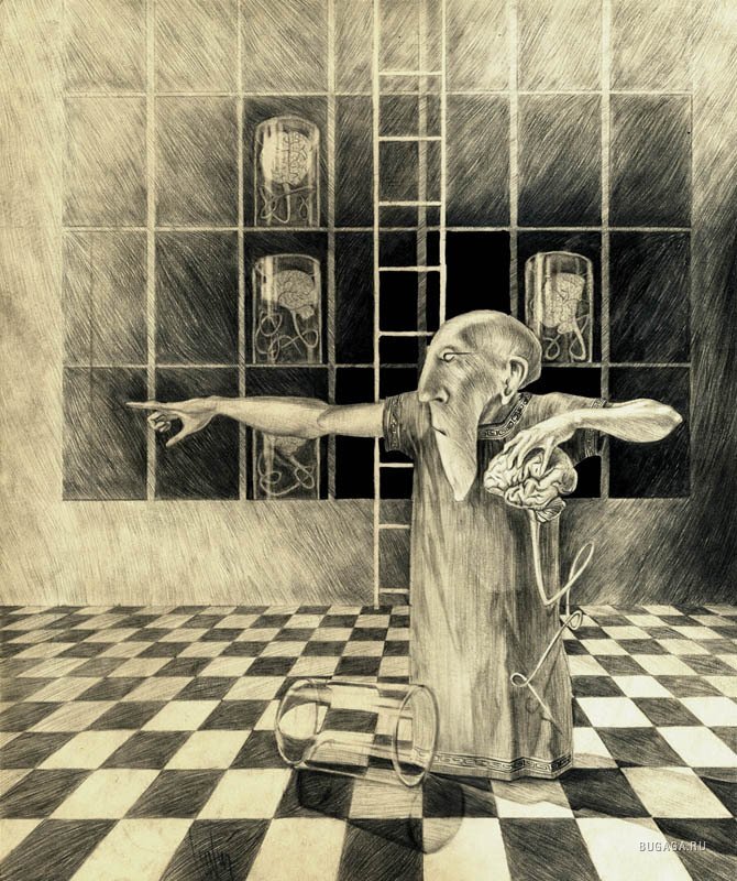 Иллюстрация с простора Интернета. Рисунки шизофреников.