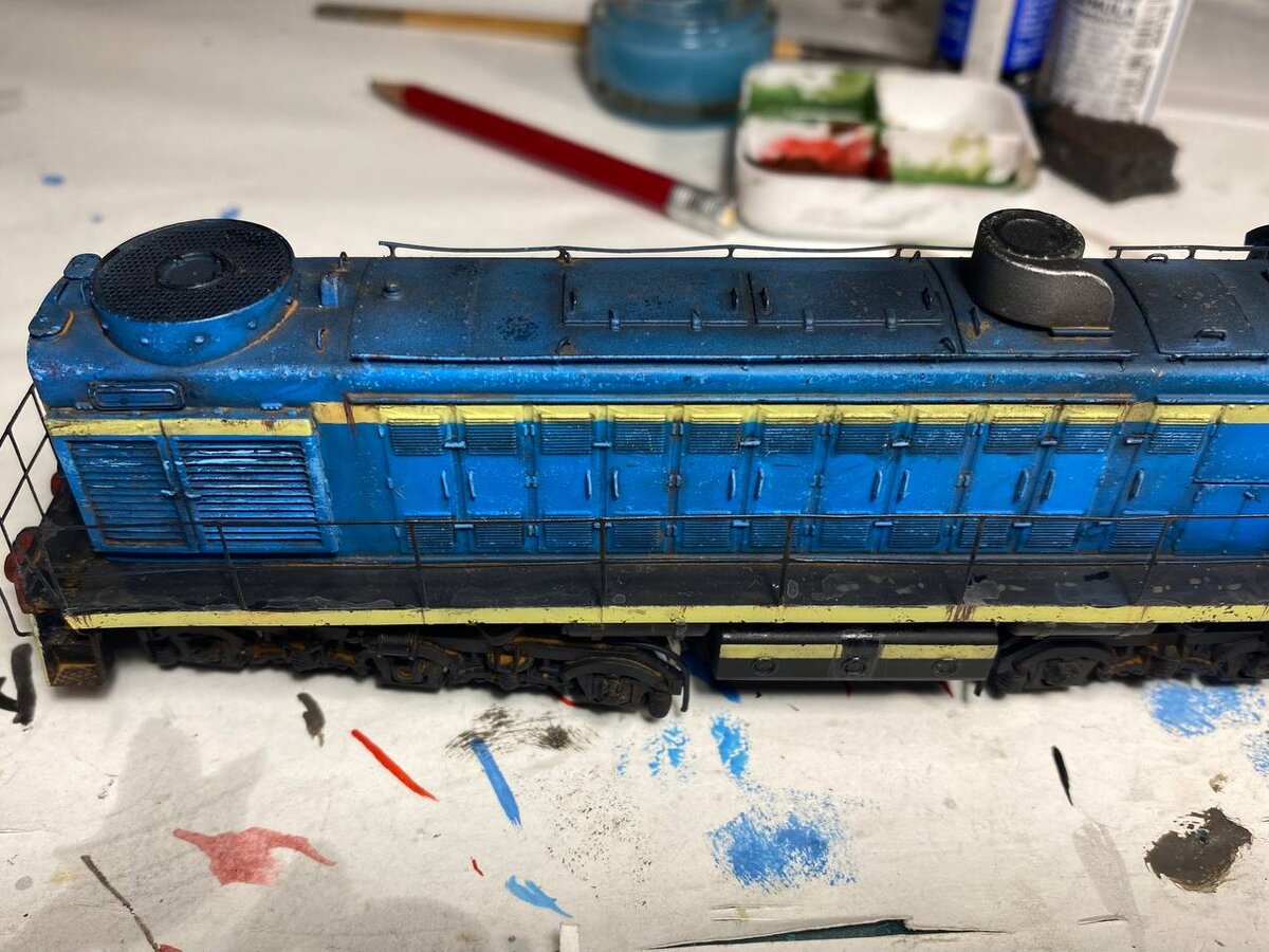 Модель тепловоза ТЭМ2-1013