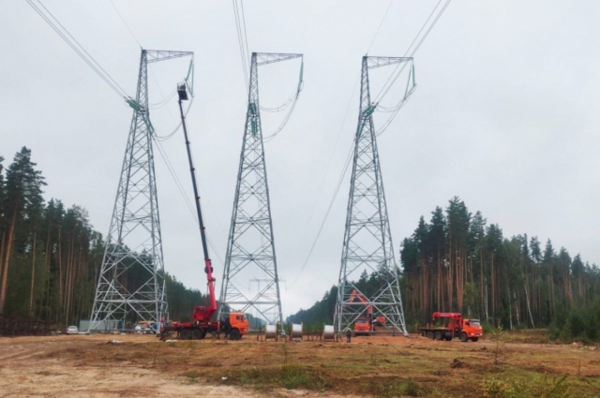    В районе Северного обхода Твери реконструируют ЛЭП