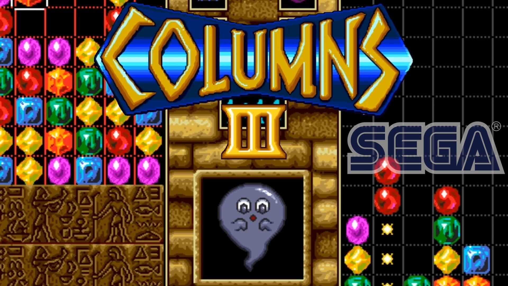 Columns III: Revenge of Columns (16 Bit Sega Genesis) - Полное прохождение  игры Колонны третьей части на игровой приставке Сега (Hard)