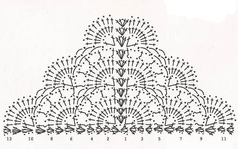 Узоры шалей схемы. Вязаные крючком шали,бактусы, схемы. Схема узора веерочки крючком для шали. Шаль Верки крючком схема. Шаль узором ракушки крючком схема.