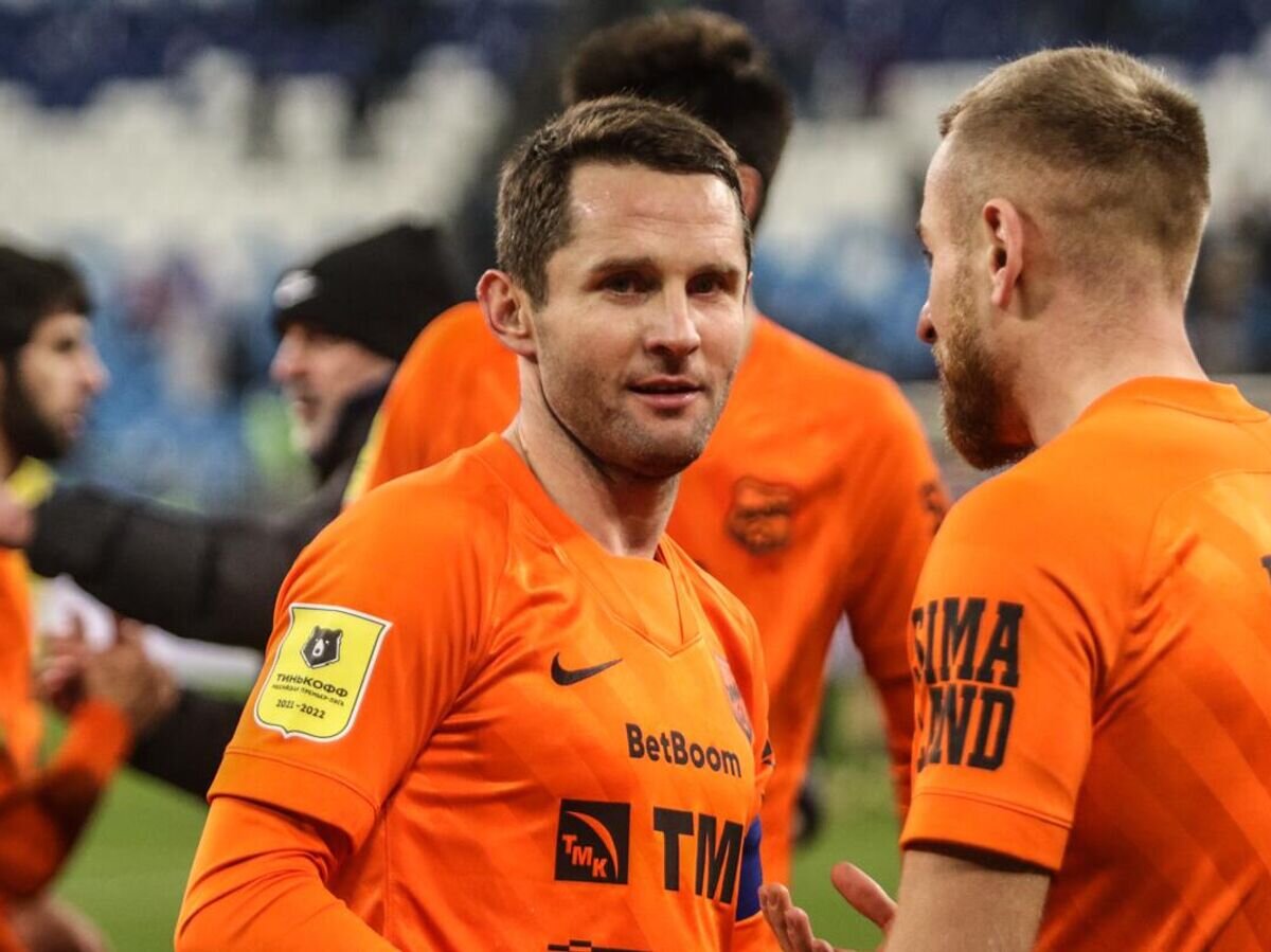    Украинский футболист "Урала" Денис Кулаков в матче РПЛ© пресс-служба ФК "Урал"