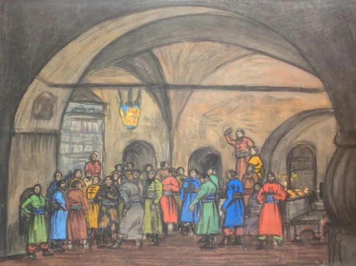 Олег Ардимасов. Портрет Петра Чайковского. 1968. Пензенская областная картинная галерея им. К.А. Савицкого, Пенза