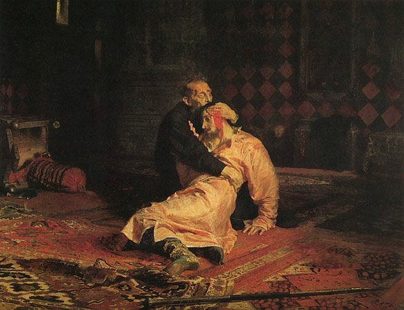 Иван Грозный и сын его Иван. Илья Ефимович Репин.