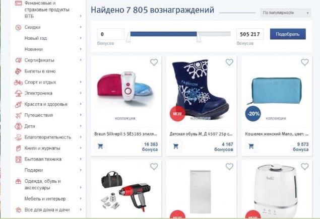 [caption id="attachment_1127" align="alignnone" width="635"] Так выглядит каталог подарков от ВТБ на их сайте[/caption]