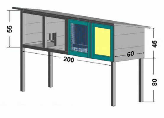 Размеры клеток для кроликов: 18 чертежей для разных видов