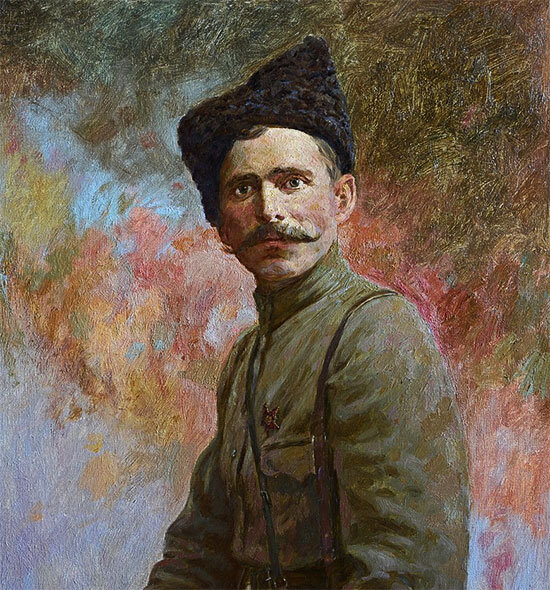 А. Миронов. Василий Иванович Чапаев. Фрагмент картины