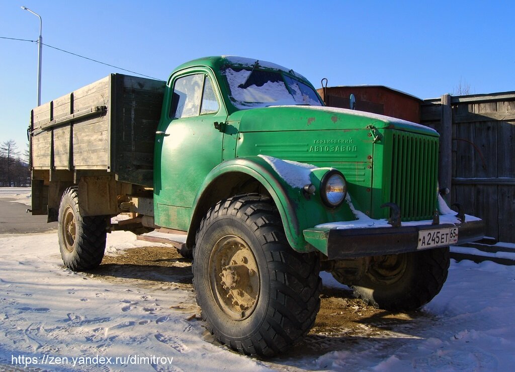 ГАЗ-63 на ходу встреченный на Сахалине в Ногликах