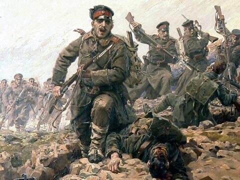 «На нож» («Атака»), 1913 г. Ярослав Вешин