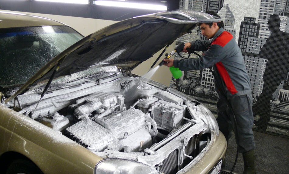 мойка ДВС пеной