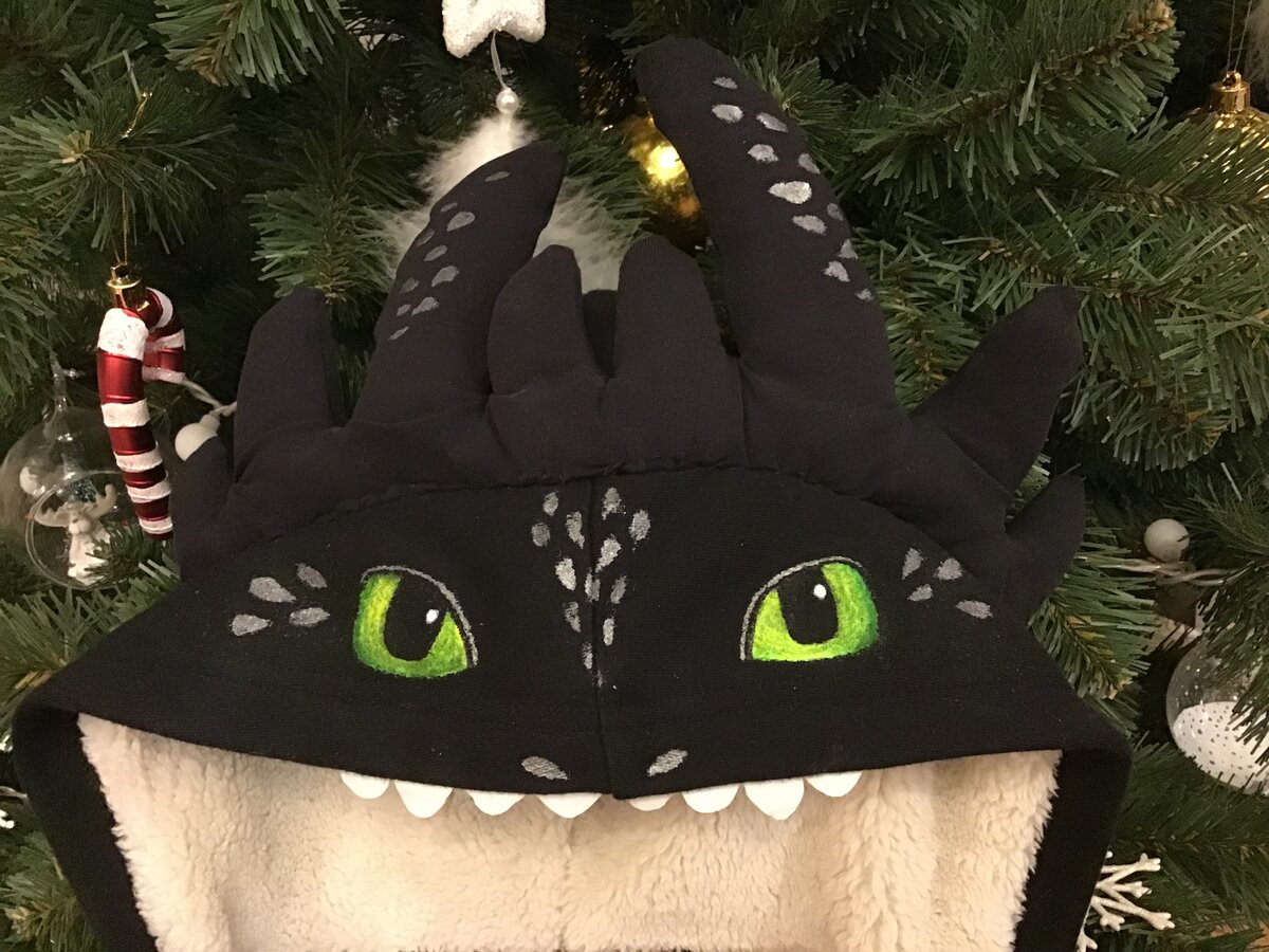 Новогодний костюм дракончика Беззубика для ребёнка