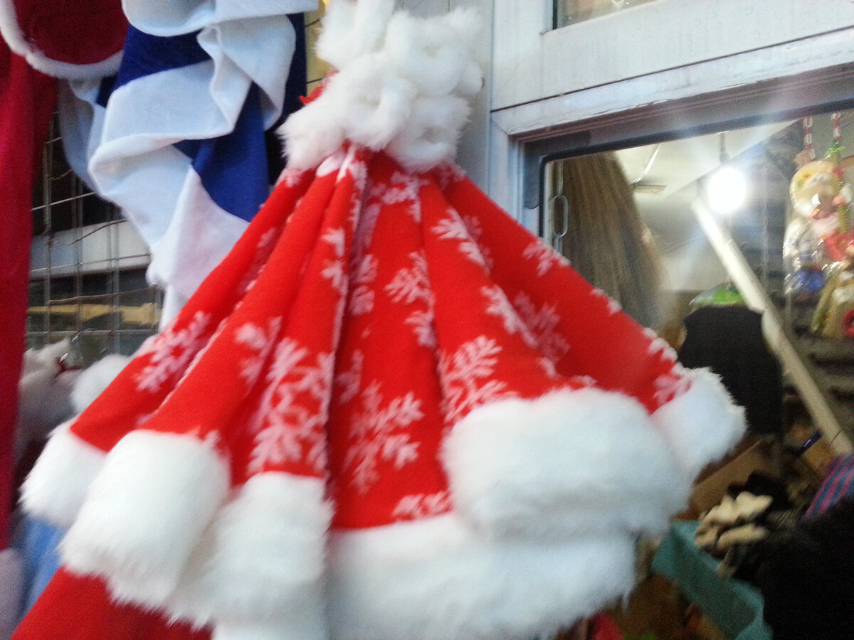 Построение схемы чертежа выкройки шапки Санта Клауса: