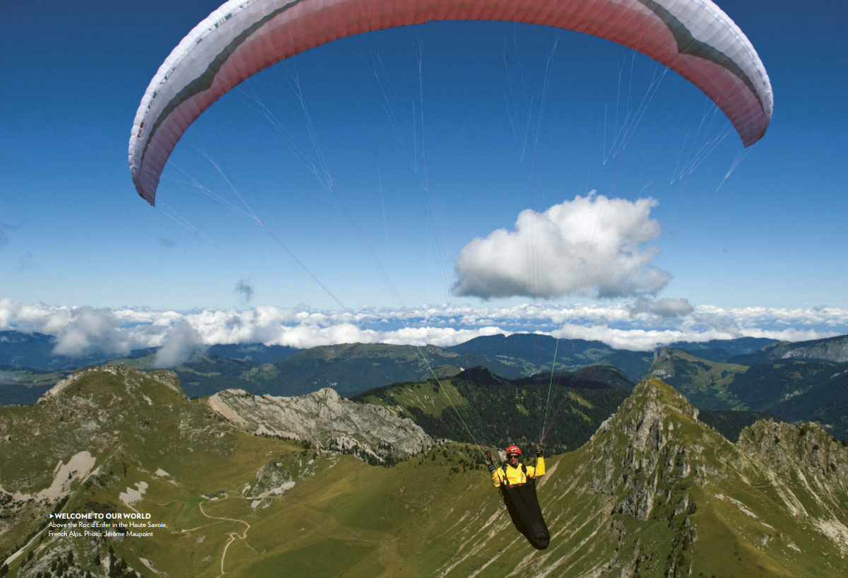 Добро пожаловать в наш мир. Над Roc d'Enfer в Haute Savoie, французские Альпы. Фото: Jerome Maupoint.