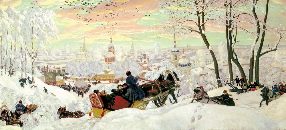 «Масленица». Кустодиев, 1903 год.