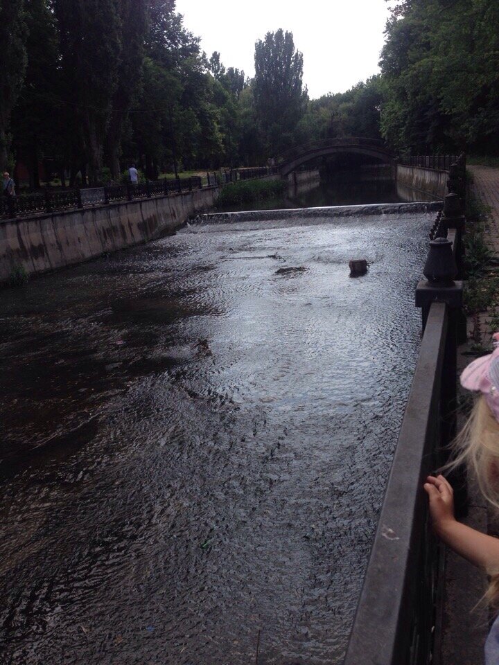 Это река Салгир, идет через весь парк, очень длинная.  Мы с Дианой так до конца и не дошли. 