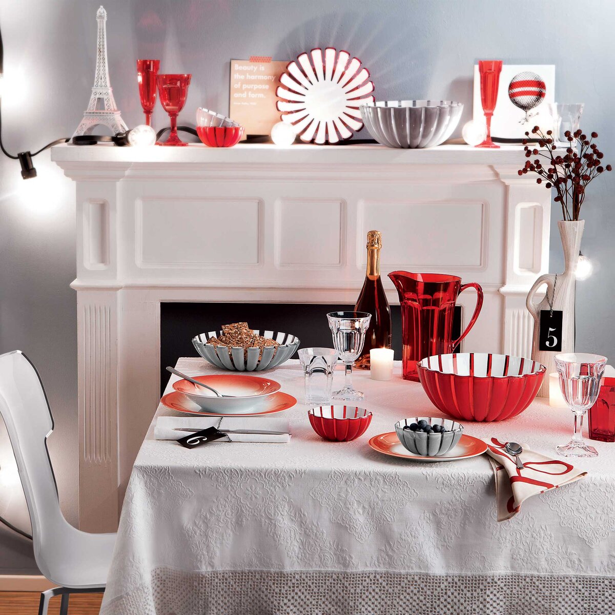 Пластиковая посуда Guzzini из коллекции GRACE 