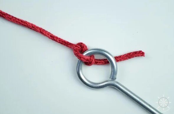 Как выглядит узел рыбацкая восьмерка?