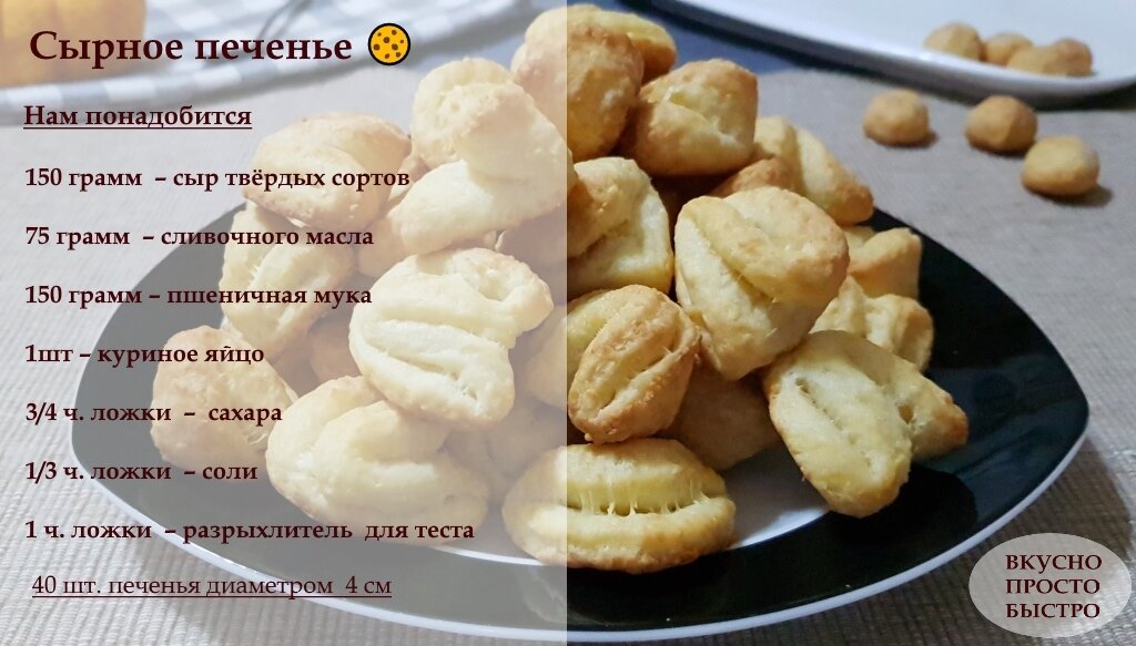 Рецепт печенья простого и вкусно с ингредиентами