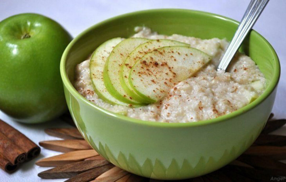 овсянка с яблоком