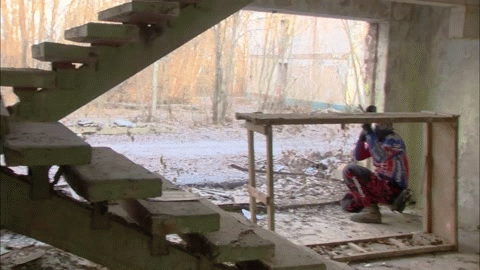 Гиф-нарезка из видео Пейнтболисты против спецназа 