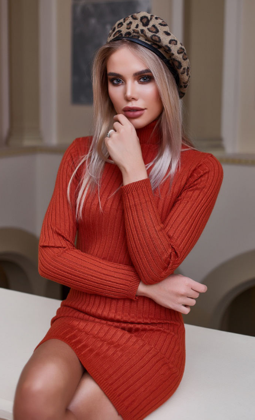 Family House / платье. Цвет терракотовый. Фото с сайта WILDBERRIES