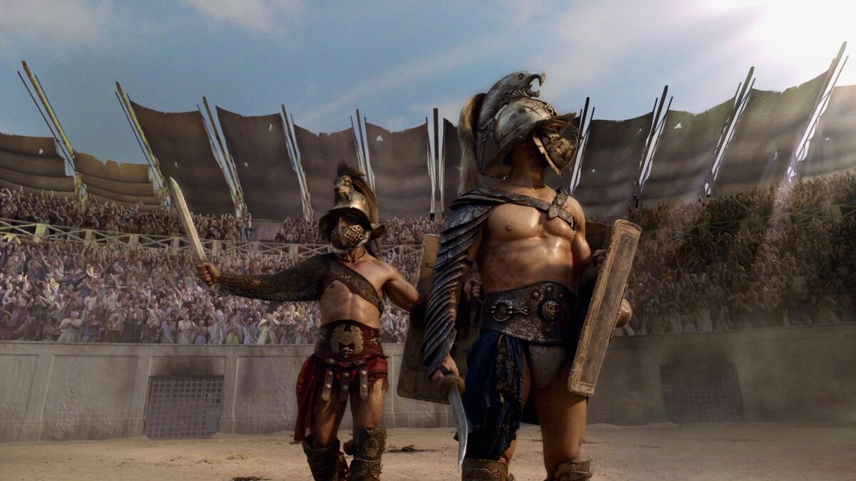 Кадр из сериала «Спартак: кровь и песок».