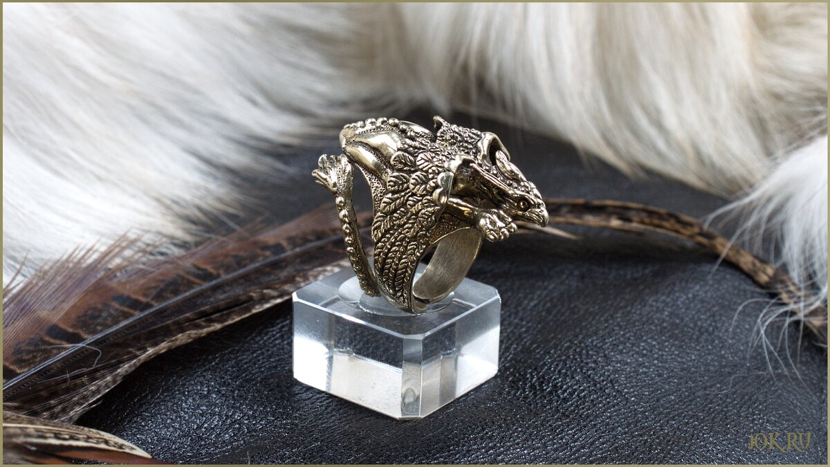 Авторское кольцо Грифон мастерской Джокер Joker-studio