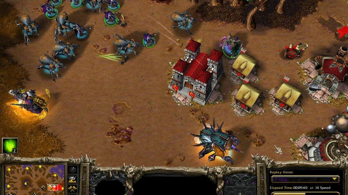 Такая вот яркая графика и изображение в игровом процессе игры Warcraft III: The Frozen Throne