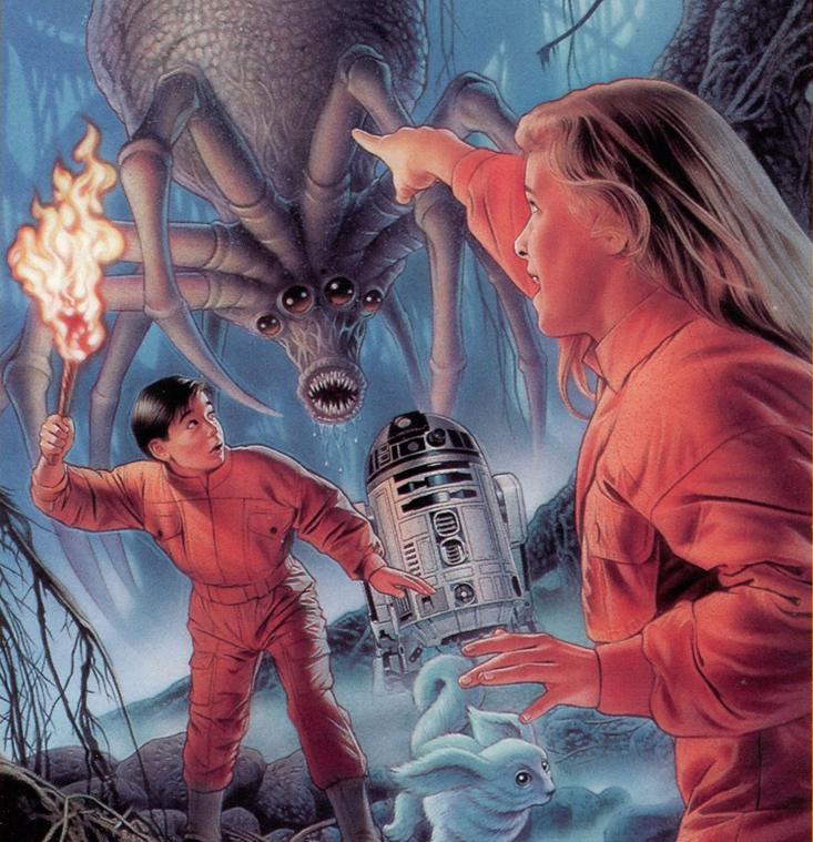 Герои натыкаются на паука