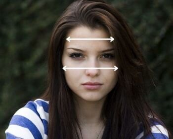 Измеряем ширину лица