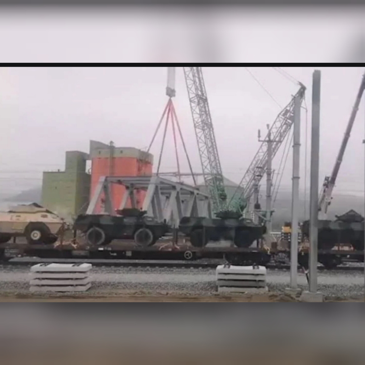 Отгрузка прибывшей из США  техники. 