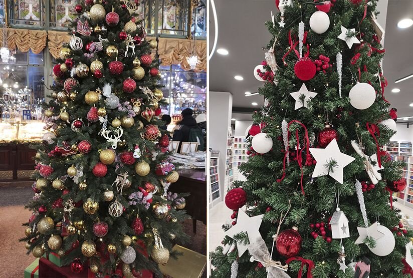 В каком цвете оформить елку 2024. Модное украшение елки 2022. В каком цвете оформить елку 2024. Декор елки. Украшение елки в двух тонах.