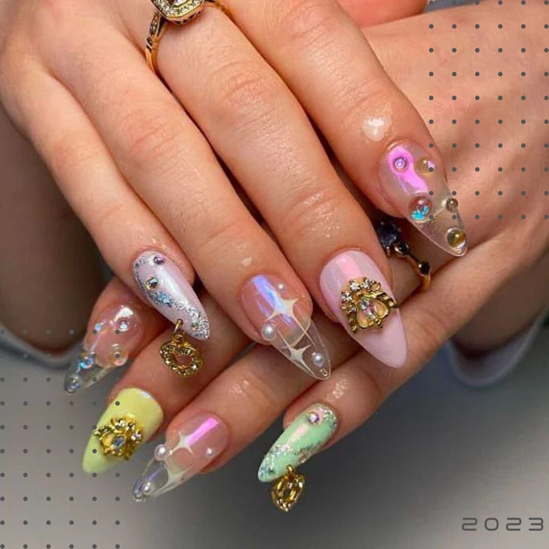 Jelly nails: 20 идей трендового прозрачного маникюра