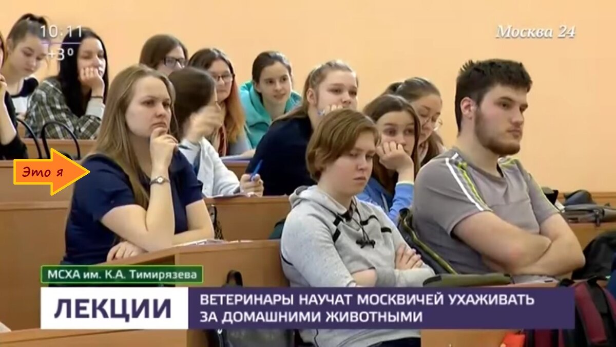 О нас снимали репортаж. Я делаю умное лицо!