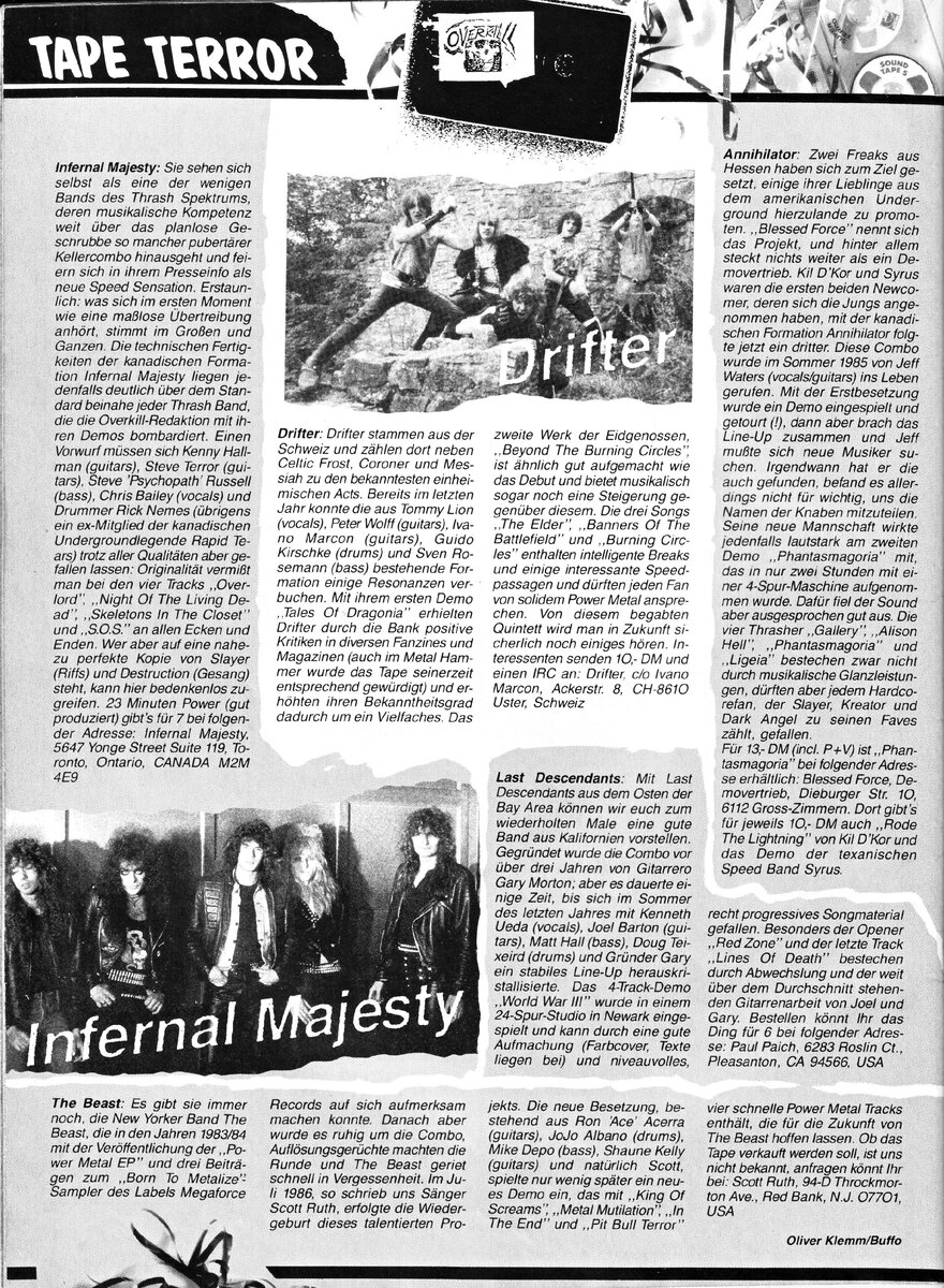 Страница журнала Metal Hammer