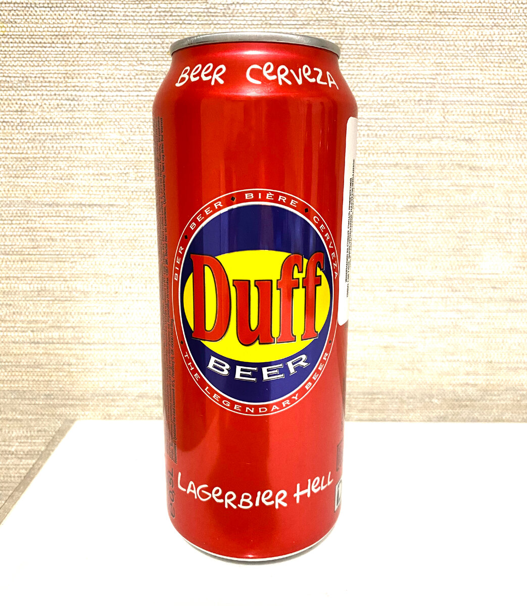 Пиво «Duff» в банке.