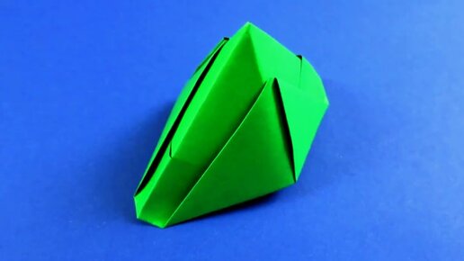 Объемный треугольник из бумаги - кусудама (2 варианта)