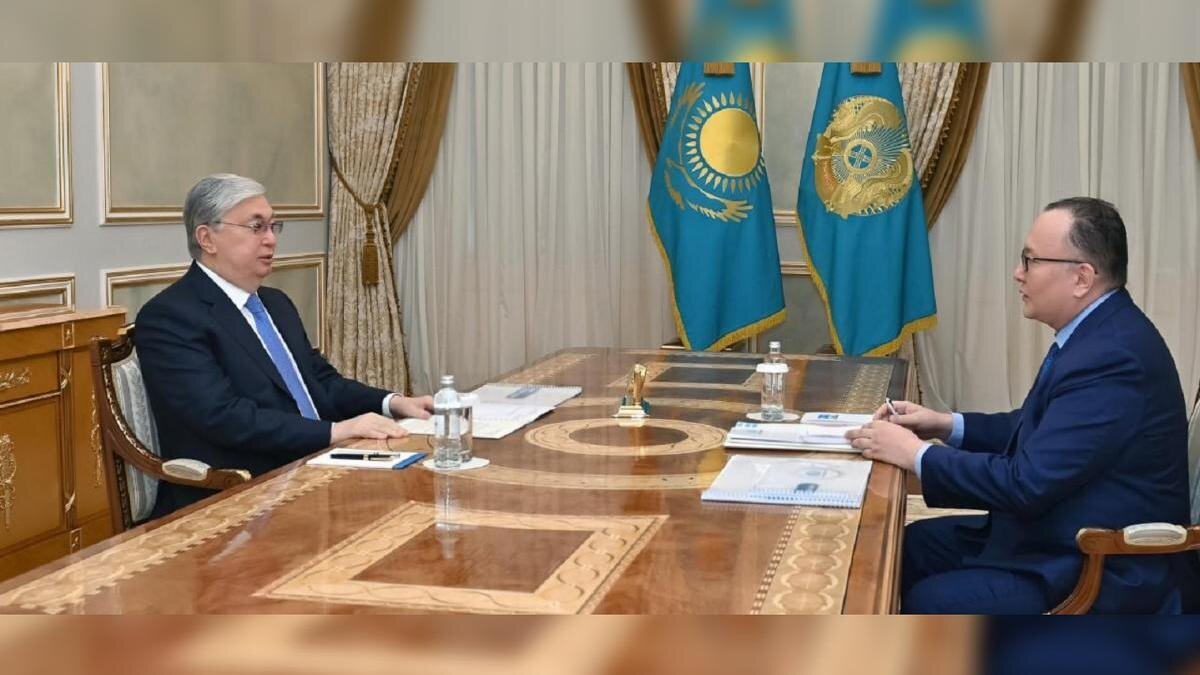    Касым-Жомарт Токаев и Куанышбек Есекеев:Акорда