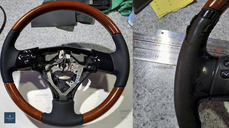 Фото моей работы. До и после перетяжки.