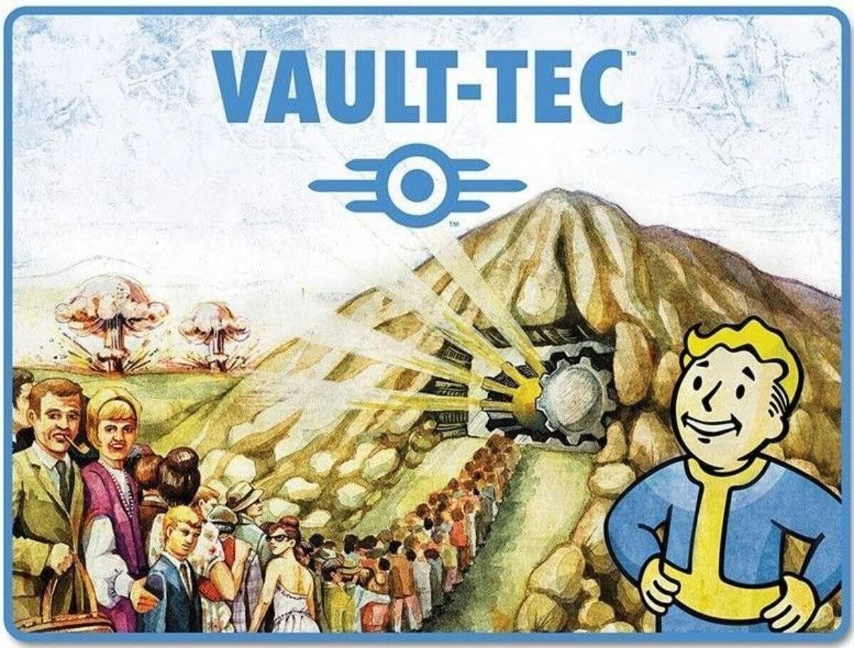 Волтек фоллаут. Убежище Vault-Tec. Fallout плакаты Vault Tec. Логотип Vault Tec. Fallout 4 Vault Tec.